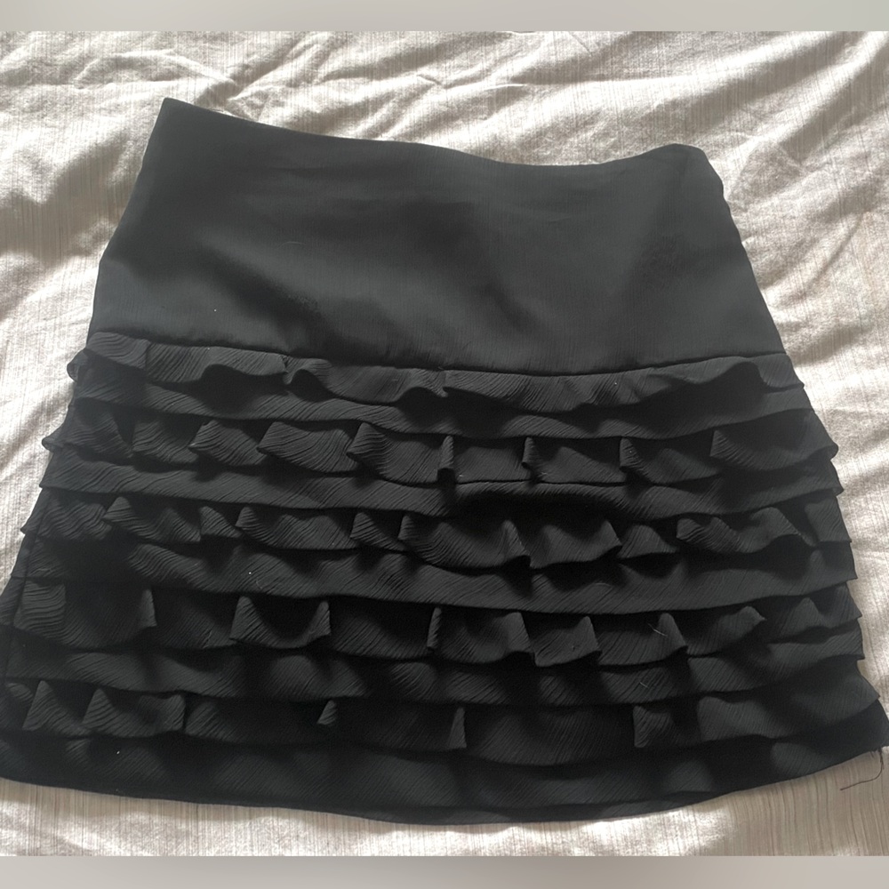 Jacob Black Layered Mini Skirt Size XS